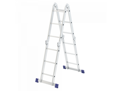 Лестница шарнирная алюминиевая, 4х3// Сибртех Россия