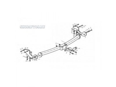 Фаркоп на Lexus RX SUV 2003-2009гг.