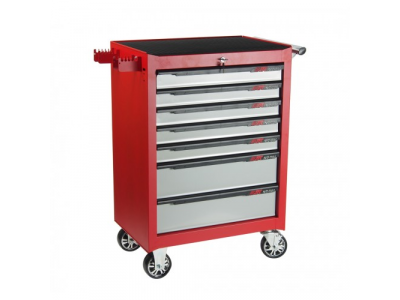 JTC Тележка инструментальная 7 секций красная JTC