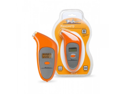 Манометр 7 атм AIRLINE цифровой металлический с подсветкой