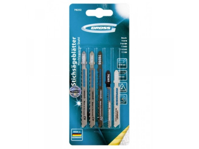 Набор полотен для электролобзика универсальный, 5шт., GROSS