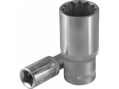 Головка торцевая глубокая 12-гранная 1/2"DR 8 мм., S04HD4708 JONNESWAY