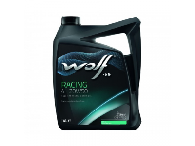 Моторное масло WOLF RACING 4T 20W50 4L