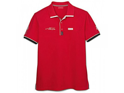Мужская рубашка-поло Audi Sport Mens Poloshirt, Le Mans 2016, Red
