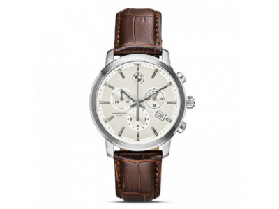 Мужские наручные часы BMW Men's Chrono Watch Brown Strap 2015, артикул 80262365452
