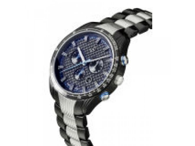 Мужские наручные часы Mercedes-Benz Men’s Motorsport Chronograph Watch, Silver/Blue/Black