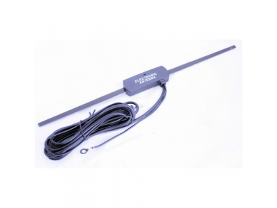 Антенна активная на стекло, прямоугольный корпус с LED 28см (кабель 2,5м)