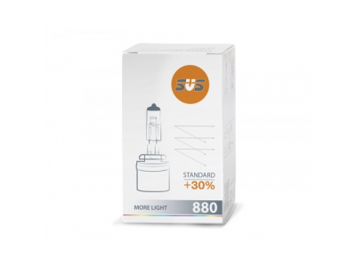 Автолампа галогенная SVS 880 12V 27W PG13 Standard +30%